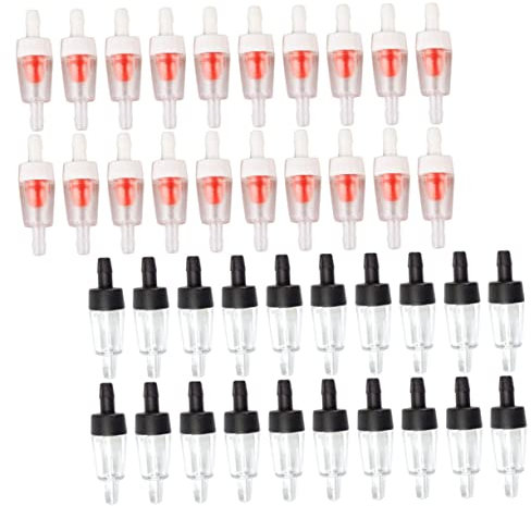 Kisangel 40pcs Silent Fish Tank Water Stop Valve Air Pump Check Valves One Way Easy to Install