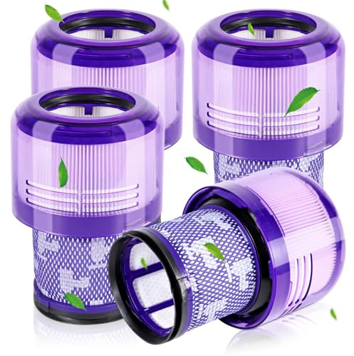 4 stycken filter för Dyson V11-kompatibel med Dyson V15, SV14, SV17, SV22 modeller, reservdelar till Dyson Animal och Absolute Serie, ersättning för dammsugarfilter # 970013-02