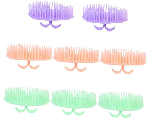 ERINGOGO Massagebürsten zur Verbesserung der Haarqualität 8 Stück aus Pp Effektive Haarreinigungsbürsten und Vorbeugung von Haarausfall Zufälliger Stil für Kopfhaut für Tägliche