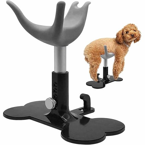 WUDLi Soporte De Peluquería para Perros Pequeños, Mesa De Peluquería para Perros Ajustable, Mantiene A Los Perros De Pie, Soporte De Silicona para Mascotas para Bañarse Y Recortar