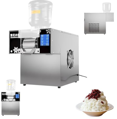 Skallbisymaskin Professionell, Koreansk Bingsu Apparat 132LBS/264LBS | Elektrisk Israkare för Storkök och Restaurang, Gastro Köksutrustning 360W/750W(750W)