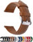 Fullmosa Cinturino in Pelle 22mm, Cinturini per Orologio a Sgancio Rapido per Uomo e Donna, Cinturini di Ricambio per Smartwatch Compatibile con Samsung Galaxy Watch 3 45mm, Garmin Venu 3, Marrone