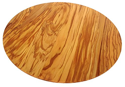 Wood&Design Tagliere Vassoio Girevole in pregiato Legno di olivo-ulivo Italiano. per servire antipasti o Altro. Utile in casa. Idea Regalo per Diverse Occasioni. Made in Italy