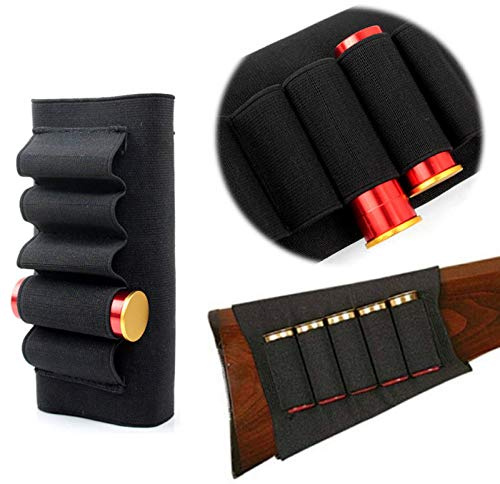Gexgune Butt Stock Schrotflinte Buttstock Gewehr Schrotflinte Jagd Shell Patrone Munition Halter Träger für 12G 12 Gauge/20G Outdoor Sport