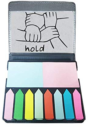 Hold Together Personalisierte Geste Selbstklebende Notizzettel, Farbe