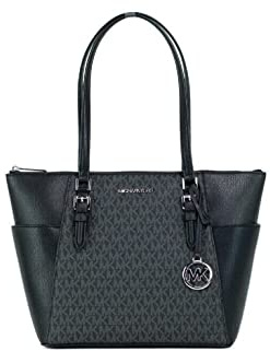 Michael Kors Charlotte, Borsa a Tracolla Donna, sig Nero, Large