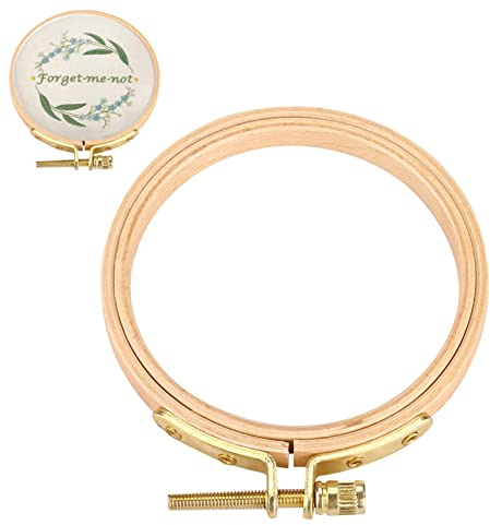 Runder Stickrahmen Stickerei Hoop, Runde Stickerei Hoop Durchmesser 7,5 Cm,Stickerei Kreuzstich Hoops Stickerei Kreuzstich Werkzeug DIY Needle Arts Craf