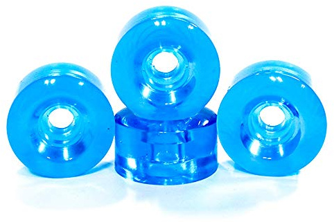 TGHY 58 x 32 mm genomskinliga skateboard-hjul blå klara PU-hjul 78A högstudsande slalom longboard-hjul