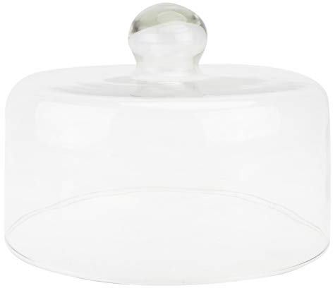 Cabilock Kuchenabdeckung Glasdeckel Runder Transparenter Lebensmitteldeckel Für Molekularküche Speiseabdeckung Zum Frischhalten Von Speisen Weiß