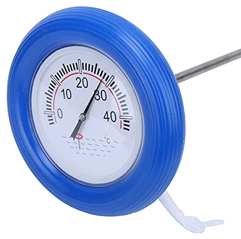 Tonysa Badethermometer, Wasserthermometer mit rundem Kopf für den Außenbereich, Schwimmbecken-Remote-Pool-Thermometer für Innenpools im Freien, Spas
