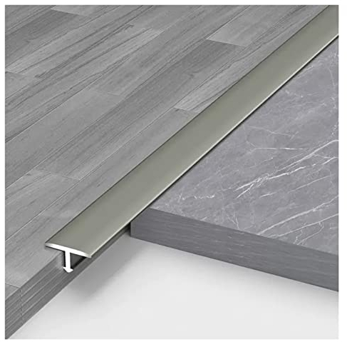 HAIXHX übergangsprofi Der T-förmige Fußboden durchläuft Aluminium-Streifen, Antiwasserboden-Laminat Für unebene Böden, Türstraßen, Ethylplatten (Color : B, Size : Length 150cm/59.1in)