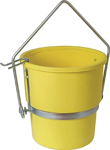 Vigor Benna basculante in polietilene con telaio acciaio 70 litri