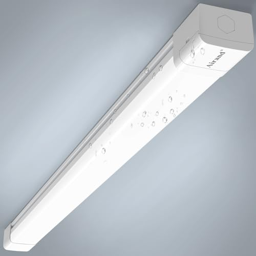 Airand Neon Led 120cm, Tubo Led, Barra 36W 3600LM, Plafoniera Soffitto Garage Impermeabile IP66 Luminoso Lampada per Cucina Officina Ufficio Bagno Seminterrato Magazzino Bianco Freddo 5000K