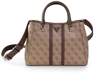 GUESS Noreen Girlfriend Satchel Latte Logo/Brown