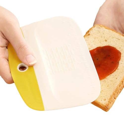 Degskrapa – bänkskrapa kök, flexibel skålskrapa | livsmedelssäker degskärare bärbar mångsidig matskrapa degskärare, degskrapa för bröd tårta deg fondant glasyr, 5,x4 tum
