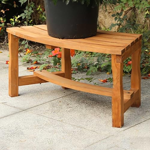 Baumbank aus Holz zum Umwickeln, Platz für 3 Personen, wetterfest, witterungsbeständig, Gartendekoration für den Außenbereich