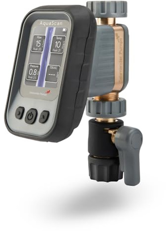 Salamander Pumps - AquaScan - Digital Water Multimeter - Digital Multimeter UK - Measures Flow, Pressure, Temperature and Hardness (via TDS) - Digital Measure - Plumber Tools