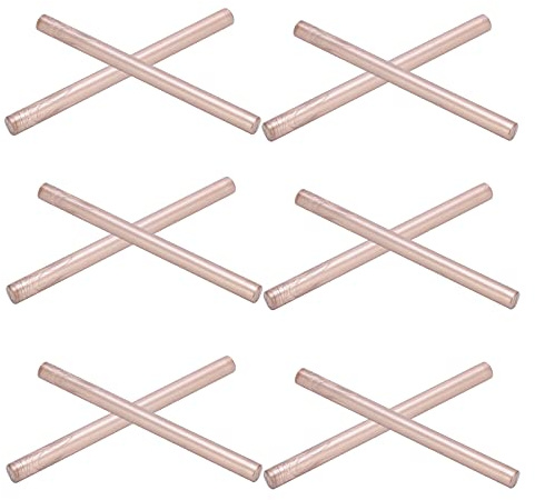 10 Stück Siegelwachs-Stangen, praktisch, flexibel, rauchfrei, für Briefumschläge, Karten, Manuskripte (Champagnergold)