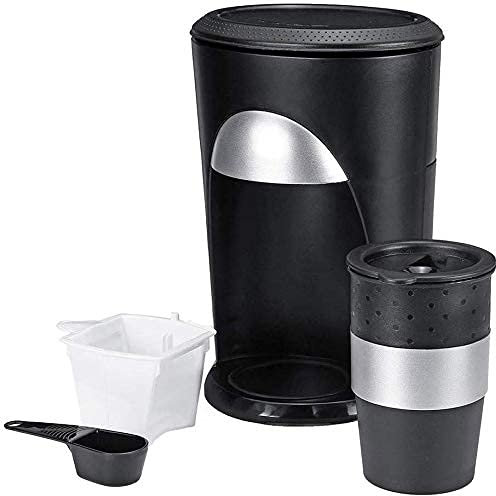 MYVVKIA Cafetera de Filtro Cafetera de una Taza Cafetera automática de Goteo Cafetera pequeña con Taza Apagado automático