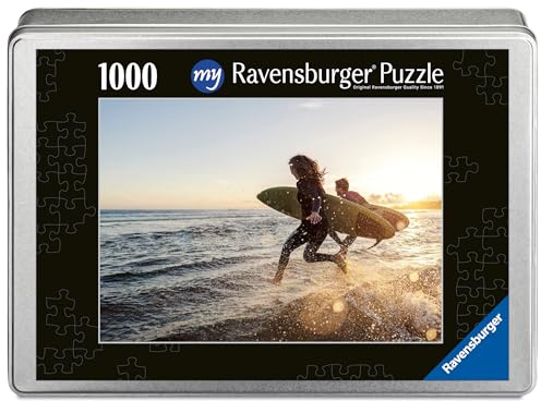 Ravensburger Fotopuzzle 1000 Teile mit eigenem Bild Metallbox Querformat S | 1000 Teile, Zum Selbstgestalten, Personalisierte Fotogeschenke, Für Kinder und Erwachsene