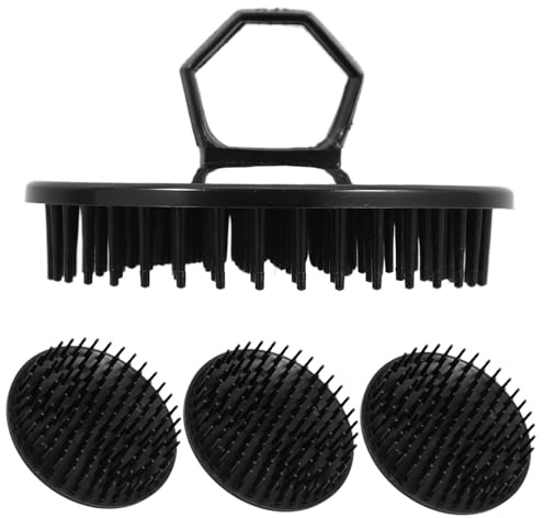Ipetboom 4pcs Scalp Massager Shampoo Brush Hair Care Scrubber for Washing Hair Scalp Brush Use in Shower