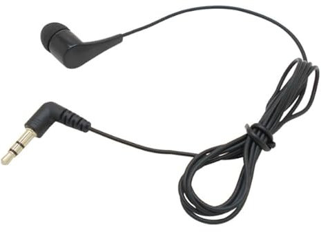 Écouteurs Intra-Auriculaires Mono Côté Filaire, Prise 3,5 mm, Compatible avec iPhone, Samsung, Smartphones Android, MP3,MP4, Laptops Casque pour Guide Touristique - Une Écoute Unilatérale (2pcs)