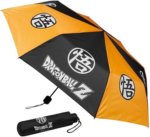 Get Trend Dragon Ball Z Paraguas Plegable Niña Niño Mujer Hombre Paraguas para el Sol o Lluvia Antiviento Compacto Ligero para Viaje (Multi Dragon Ball Z)
