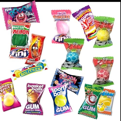 Sweet Wolrd pack Mix 100 pezzi gomme da masticare assortite incartate singolarmente