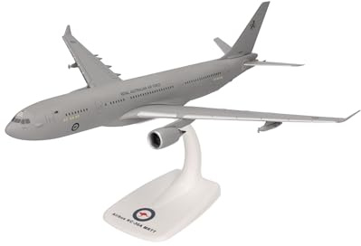 Herpa Snap‑Fit modellflygplan RAAF Airbus A330 MRTT/KC‑30A Voyager, No. 33 Sqn, RAAF Amberley – A39‑006 Rosewood, miniatyr i skala 1:200, samlarobjekt, modell med stativ, plast