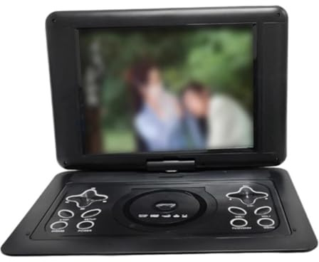 MKHQST Portable Dvd Player Lettore EVD Portatile con Schermo Grande da 18,8 Pollici e Rotazione di 270°, LCD HD Portatile, Lettore Dvd for Auto, TV, Gioco, Radio FM, Altoparlanti Stereo integrati
