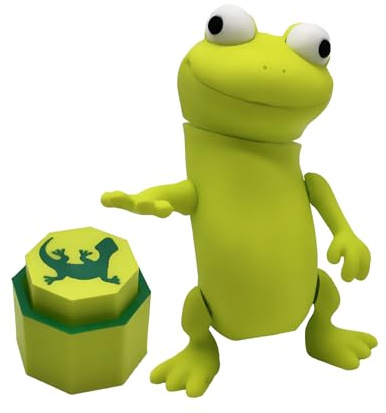 Genérico Figura Articulada Lagarto “Lizard Button” con Clicker Incluido – 12cm x 11cm – Muñeco Meme Viral – Incluye Botón de Clic - Regalo Original de Lagartija Lizard Meme