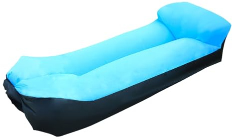 ZYHARUKO Campingliege mit reißfestem Stoff, ergonomisches Luftsofa für Rucksackreisen, Picknicks, einfach zusammenklappbar, schnelle Einrichtungen, Campingmöbel