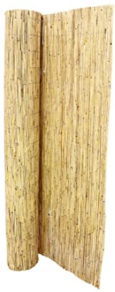 Schilfmatte Beach Sichtschutzmatte, Naturmaterial, 200 x 500 cm, Natur, Handgefertigt, für Gartenzäune und Terrassen