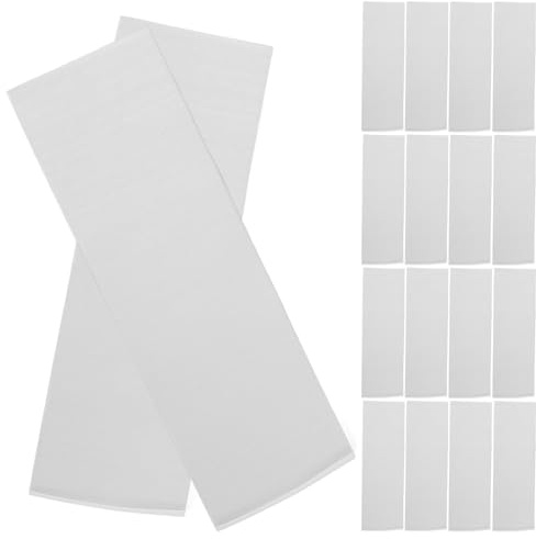 HONITANO Feuilles de Coloration Capillaire Blanches 50 Pièces Papier Isolant pour Mèches Outil Professionnel pour Teinture et Surlignage Adapté aux Salons de Coiffure et Usage