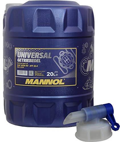 20 Liter MANNOL Universal Getriebeöl 80W-90 API GL 4 MN8107-20 inkl. Auslaufhahn