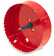 Elbe Inno 120mm professionelle Lochfräse, M2, HSS Schnellarbeitsstahl vorgesehen für Holz, Gipskarton, Sperrholz, Eisenblech, Aluminiumstanzen Verwendbar auf alle Bohrmaschinen mit 1/4 Gewinde