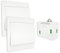 MOES RF433 Interrupteur sans Fil, sans Pile, télécommande Murale Va et vient, Interrupteur Mural Auto alimenté, sans câblage, émetteur pour Panneau Mural (kit à 2 Voies), intérieur extérieur étanche