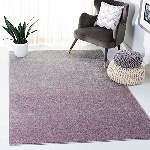 SAFAVIEH Modern Teppich für Wohnzimmer, Esszimmer, Schlafzimmer - Adirondack Collection, Kurzer Flor, Lila und Grün, 165 X 231 cm