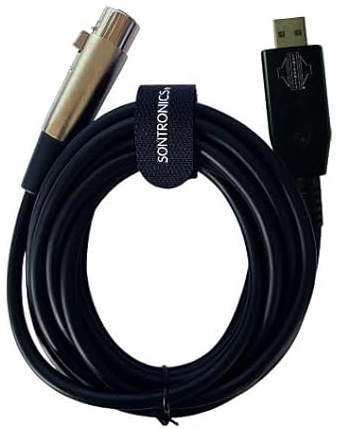 SONTRONICS XLR-USB cable for dynamic microphones, 3 metre