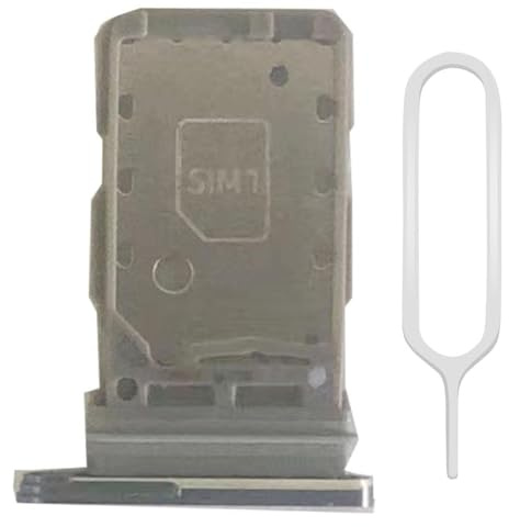 MMOBIEL Dual SIM Kartenhalter Kompatibel mit Samsung Galaxy S21 5G / S21-6.2 inch - 2021 - SIM Card Tray Schlitten - Inkl. Gummidichtung und SIM Pin (Weiß)