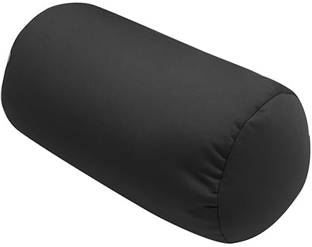 shouzhigo Microbead Reise-Nackenstützkissen Rückenkissen Rolle Überwurf Reise Stress Relief Beanie Kissen (schwarz)