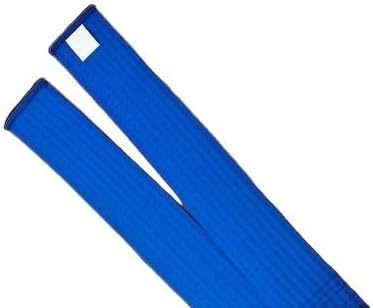 Pandiui23 Professioneller Taekwondo-Karate-Judo-Gürtel, doppelte Umwicklung, Kampfkunst, Streifen, Sportgürtel (1, Blau, 2,2 m)