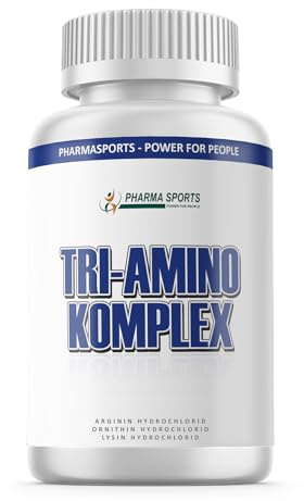 Tri-Amino Komplex - Arginin, Lysin, Ornithin - hochdosiert - 100 Kapseln | Aminosäuren