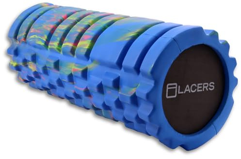Lacers Petrolline Fazien Rollen - Premium Schaumstoff Faszienrolle für Gymnastik und Massage - Erhältlich in 6 Farben - Ideal für Yoga, Pilates und Fitness Effektive Entspannung (Dunkelblau)