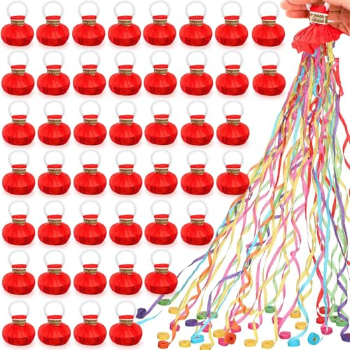 Confezione da 50 stelle filanti colorate senza disordine per matrimoni, compleanni, lauree, feste di nozze