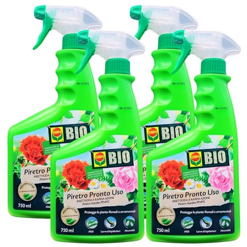 Detergente Spray Insetticida a Rapida Azione, PIRETRO PRONTO USO. Protegge Le Piante Floreali e Ornamentali, Di Origine Naturale 750ml (4)