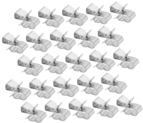 OSOLADY 25stücke Kabelclips Für Solarmodule Metallclips Für Photovoltaik-kabel Drahtclips Für Elektrische Leitungen Kabelbaumclips Für Solarmodule Anhänger-drahtclips Für Kabelmanagement