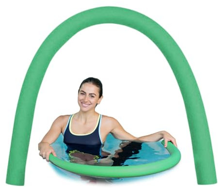 CNAFGBGG Nouilles de Piscine 2,6x60 Pouces en Mousse Creuse Piscine Noix de nage de nage légères Nouilles en Mousse pour Les Enfants Nouilles de Piscine flottantes Vert ..