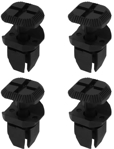 eMagTech 4 st bilbatterilucka klämma nitar batterityp kåpa panelhållare plastklämmor kompatibla med Saab 9-3 2003-2012 OEM 12792092