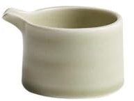 XUEQIZHENG Gravy Boat, Modern Black and White Minimalist Ceramic Seasoning Bowl for Western Steak Sauce, Perfect for Dining for Salad Dressings Milk,Warming(Matte Green)